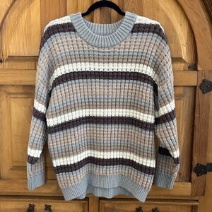 SO Goods for Life - Soft, Multicolor Striped Sweater - Size XL